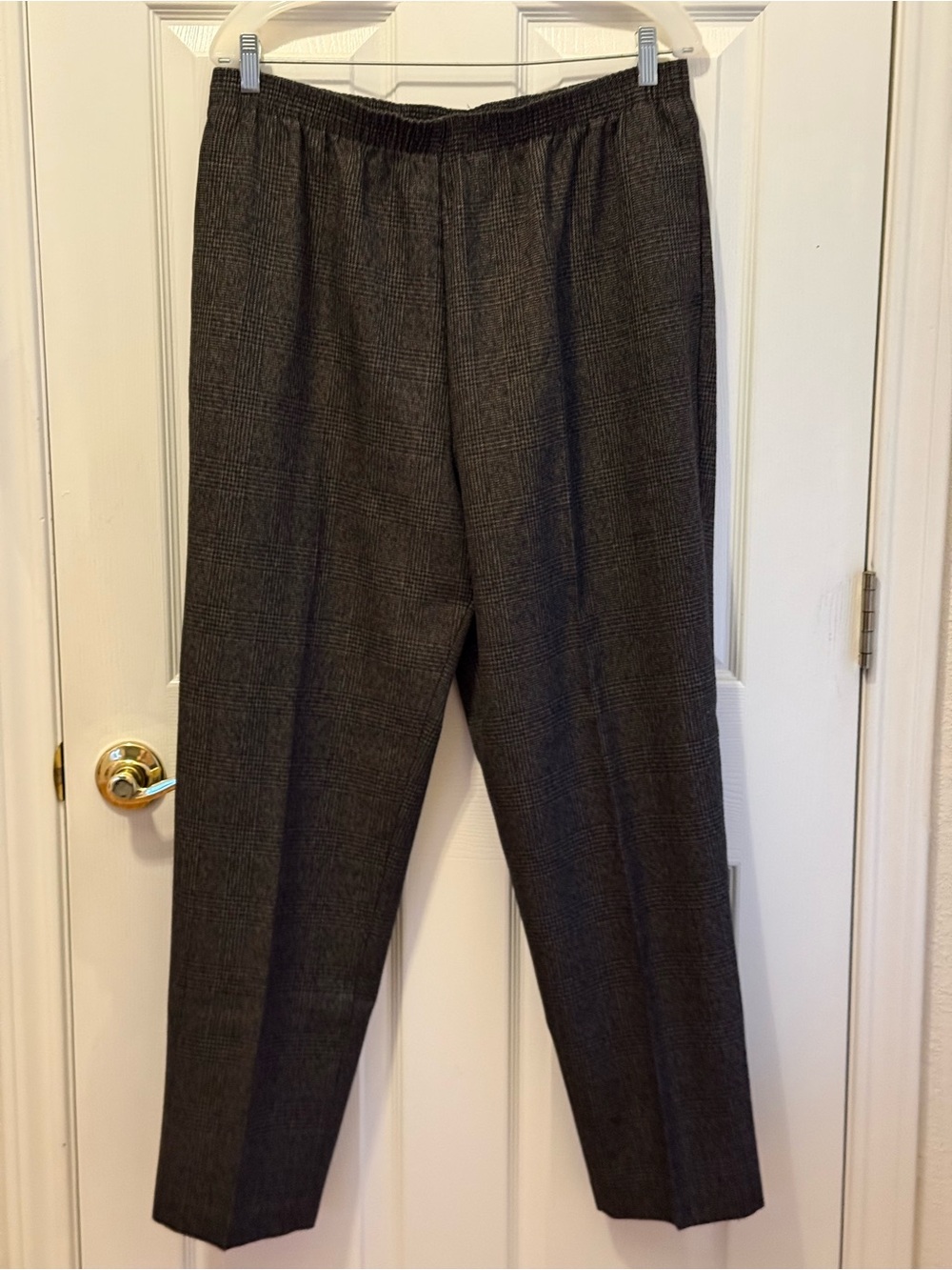 Allison Daley Women’s Brown/Black Plaid Dress Pants